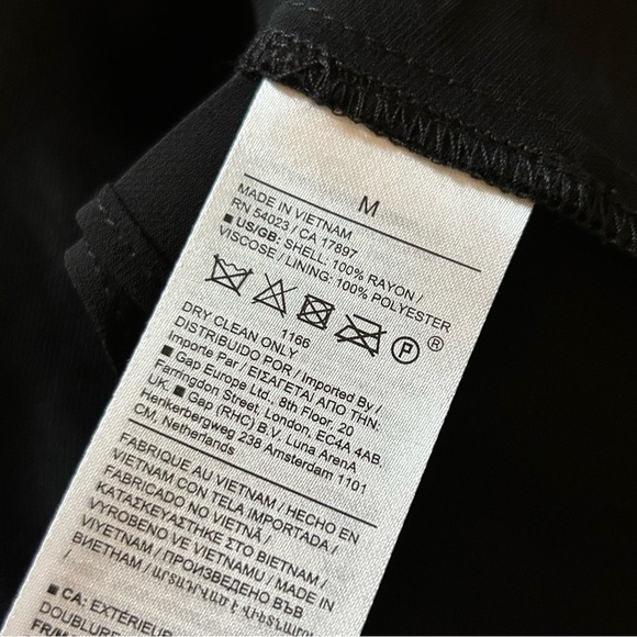 ❤️ NWT Banana Republic Women's V-Neck Sleeveless Dress, Black, Size M - Picture 6 of 11